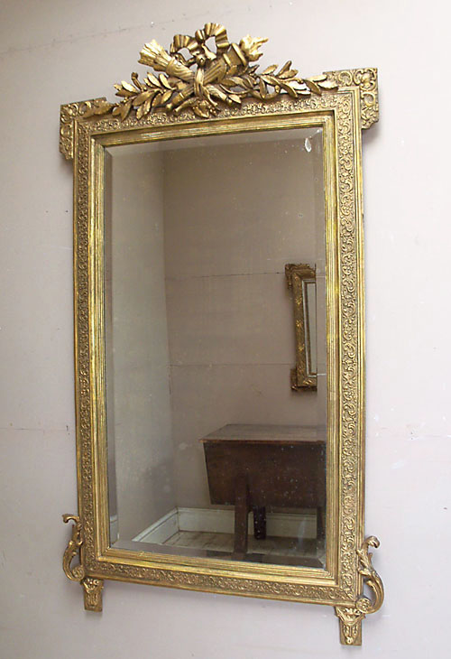 french antique gilded mirror